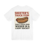 “Don’t Stick Your Wiener in a Light Socket” T-Shirt – Live, Laugh, Electrocute