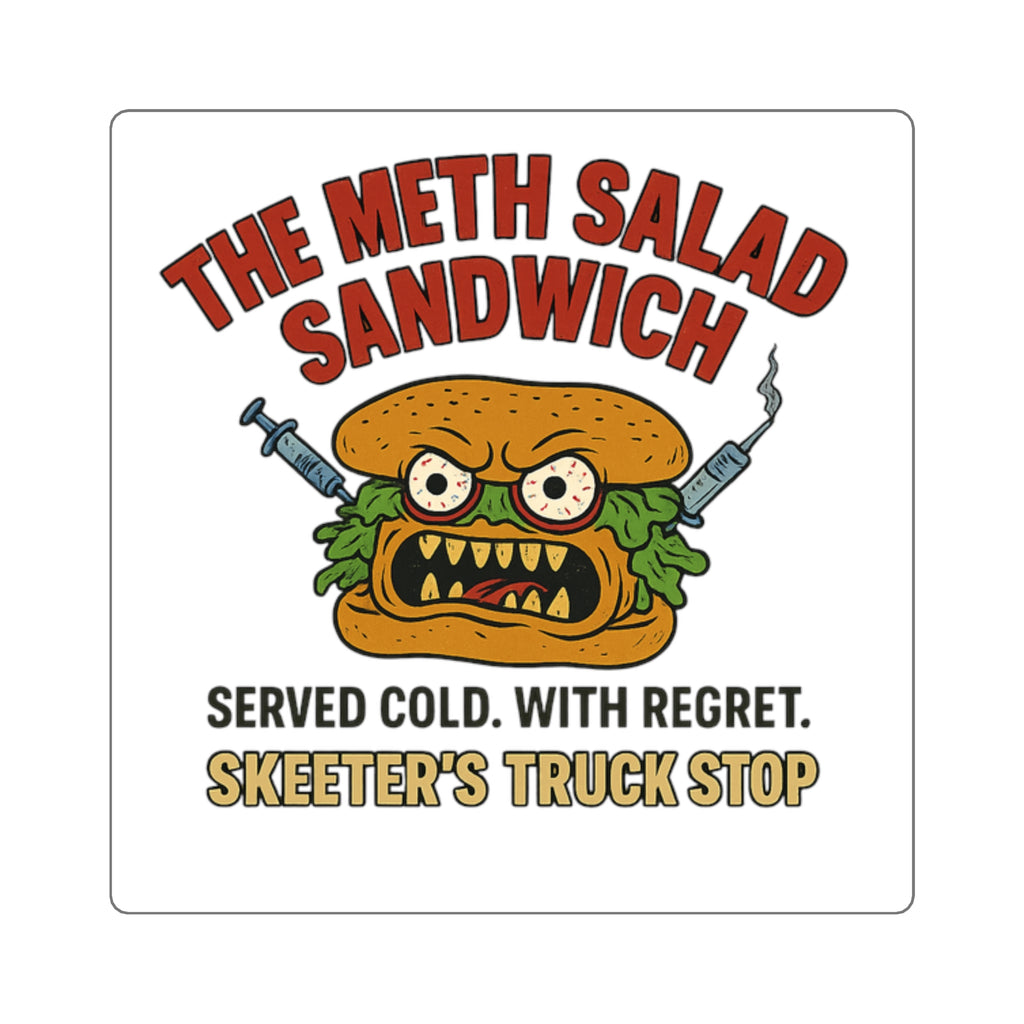 Meth Salad Sandwich Vinyl Sticker – America’s Least Legal Lunch